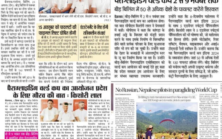 In the news – Billing paragliding association