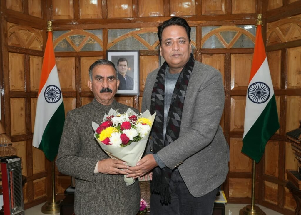Anurag Sharma, President of the District Congress Committee in Kangra, Himachal Pradesh